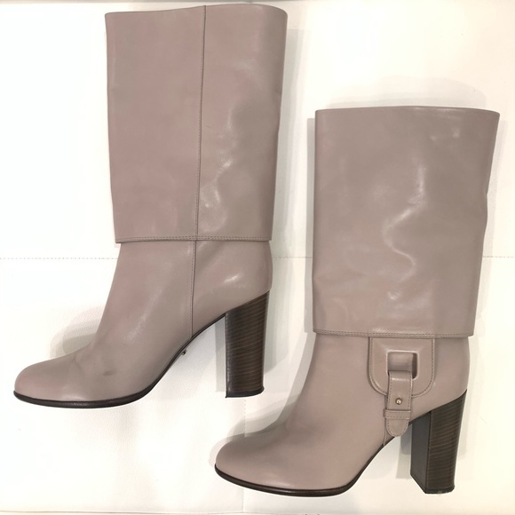 SERGIO ROSSI Round Toe Heeled Boots Sz 39.5 - Picture 1 of 7